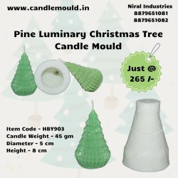 Pine Luminary Christmas Tree Candle Mould