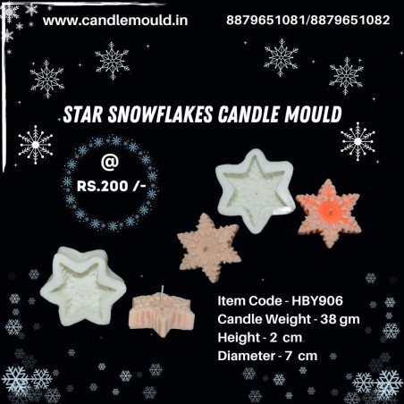 Star Snowflakes Silicone Mould