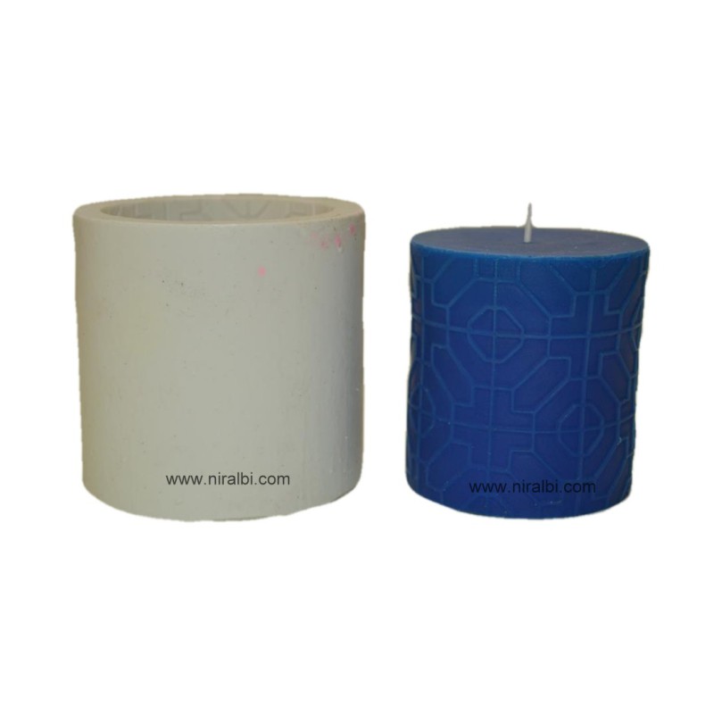 Small Octagon Designer Silicone Candle Mould