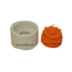 Flower Pillar Candle Mould SL392, Niral Industries.