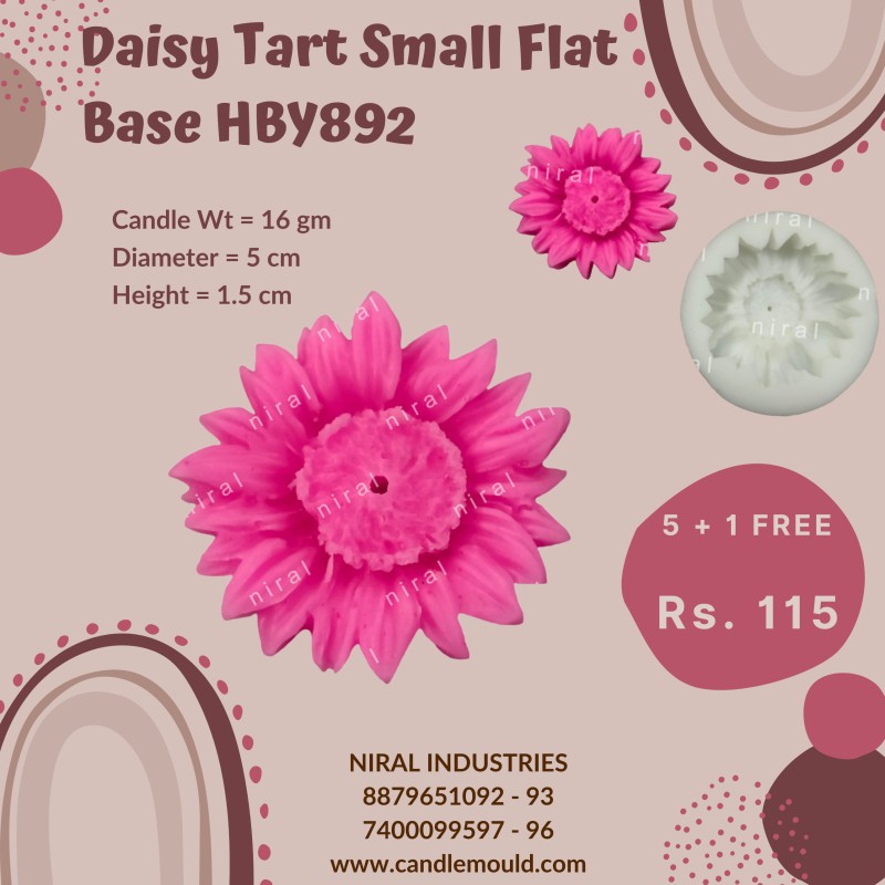 Daisy Flower Tart Mould HBY892, Niral Industries.