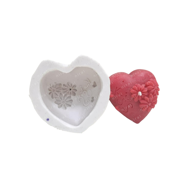 Heart's Desire Silicone Candle Mould HBY777, Niral Industries