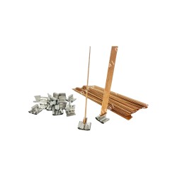 Wooden Wick with Holder - 10 pcs CD13242, Niral Industries.
