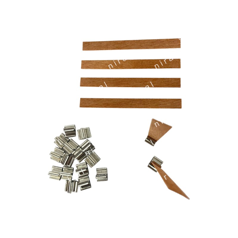 Wooden Wick with Holder 10 pcs CD13242, Niral Industries.