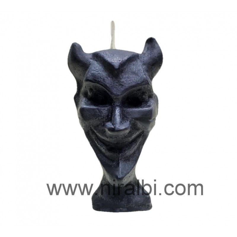Devil Face Silicone Candle Mould HBY780, Niral Industries