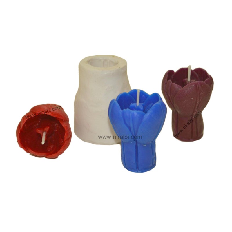 Flower Silicone Candle Mould SL651 , Niral Industries