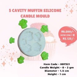 5 Cavities Muffin Silicone...