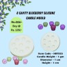 8 Cavity Blueberry Silicone Candle Mould HBY925, Niral Industries.