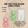 Mini Teddy Bear Silicone Candle Mould HBY929, Niral Industries.