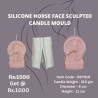 Silicone Horse Face Sculpted Candle Mould HBY919, Niral Industries.