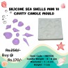 Silicone Seashells Mini 10 Cavity Candle Mould HBY920, Niral Industries.
