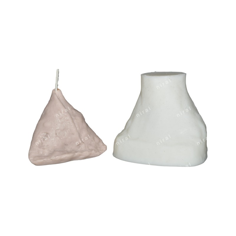 Delicious  Samosa Silicone Candle Mould HBY931, Niral Industries.
