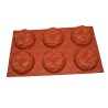 Rose Flower Shaped Silicone Mould 6 Cavity Mould Baking Tray Pan Chocolate, Soap SP32435, Niral Industries