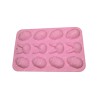Silicone Easter Bunny & Eggs Shape 12 Cavity Chocolate Fondant Cake Mould SP32437, Niral Industries