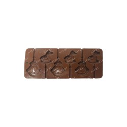 6 Cavity Monkey & Trojan Horse Silicone Chocolate Mould Decorating Baking Mold Candy SP32479, Niral Industries.
