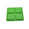 Silicone 4 Cavity Square Shape Soap, Lotion Bars, Bath Chocolate Mould SP32432, Niral Industries