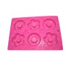 Round, Flower Shape Donuts & Star, Heart Shape Chocolate Silicone Mold SP32428, Niral Industries