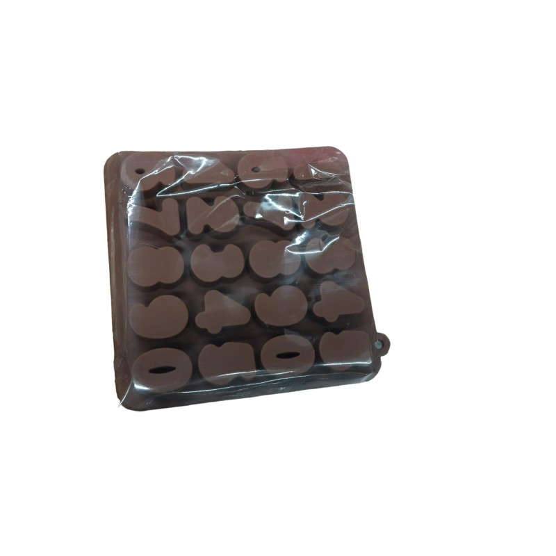Silicone 3D Number Chocolate Mold SP32502, Niral Industries