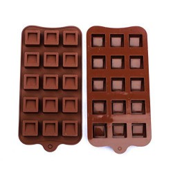 Squared Shape with Tapered Slot 15 Cavities Chocolate Mould SP32489, Niral Industries