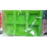 6 Cavity Square Silicone Mould For Soap Making, Chocolate Cheese Cake Making Trays SP32492, Niral Industries