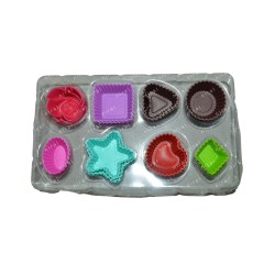 Silicone Multi Pattern Shapes Chocolate Mold SP32460, Niral Industries