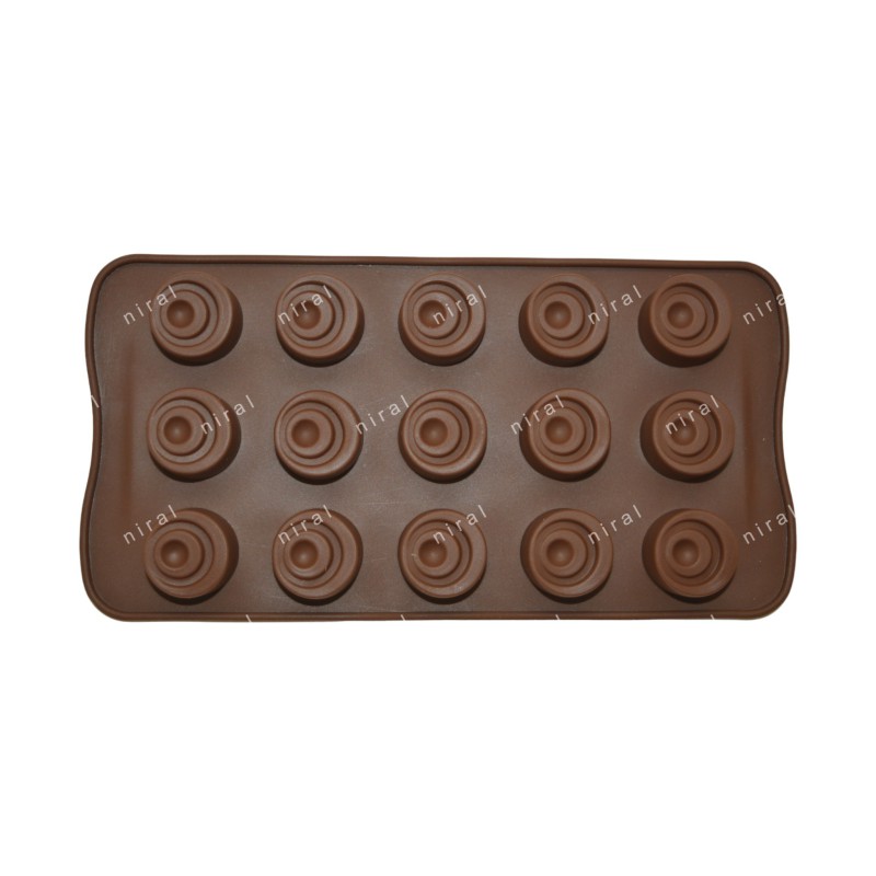 Designer Round Chocolate Mould BK51192, Niral Industries.
