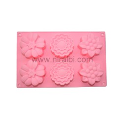 Designer Flower Soap Mould SP32106, Niral Industries.