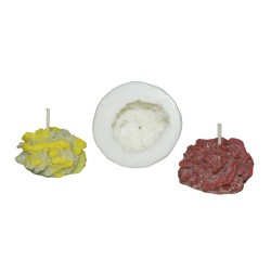 Butter Cookie Shape Silicone Candle Mould HBY937, Niral Industries.
