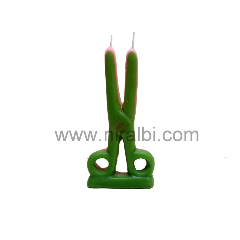 Cord Cutting Scissor Silicone Candle Mold HBY791, Niral Industries