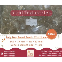 Niral's Poly T - Cup Round 37 x 12 mm