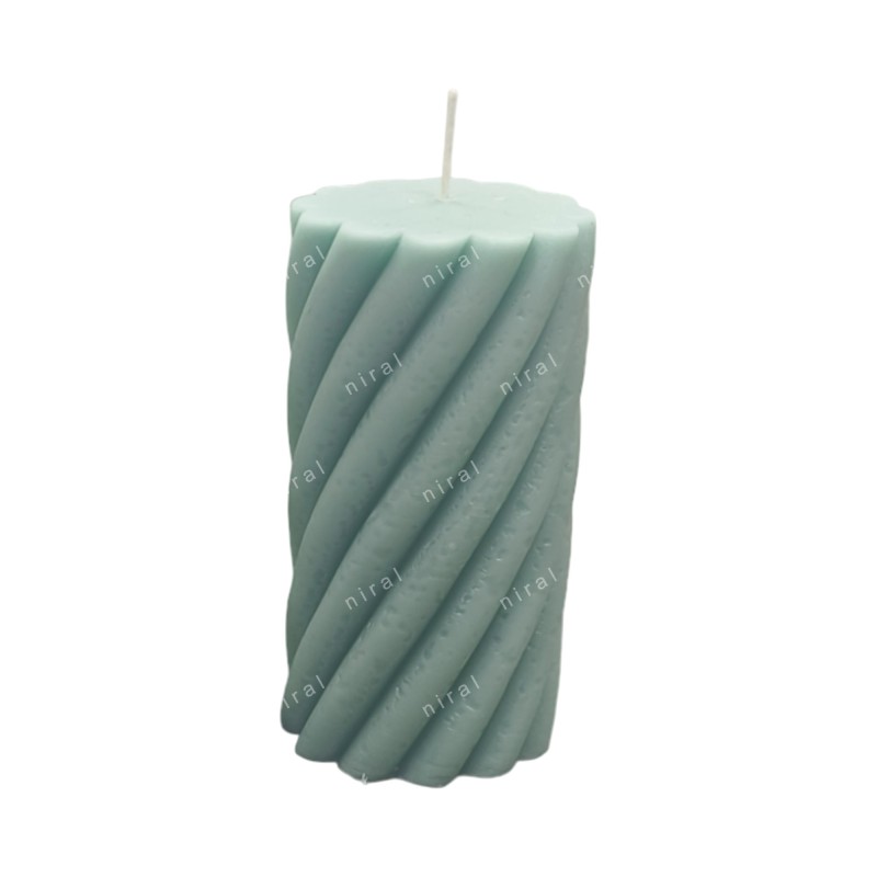 Spiral Twist Pillar Candle Mould HBY950, Niral Industries