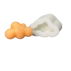 3D Cloud Shape Silicone Candle Mould HBY953, Niral Industries.