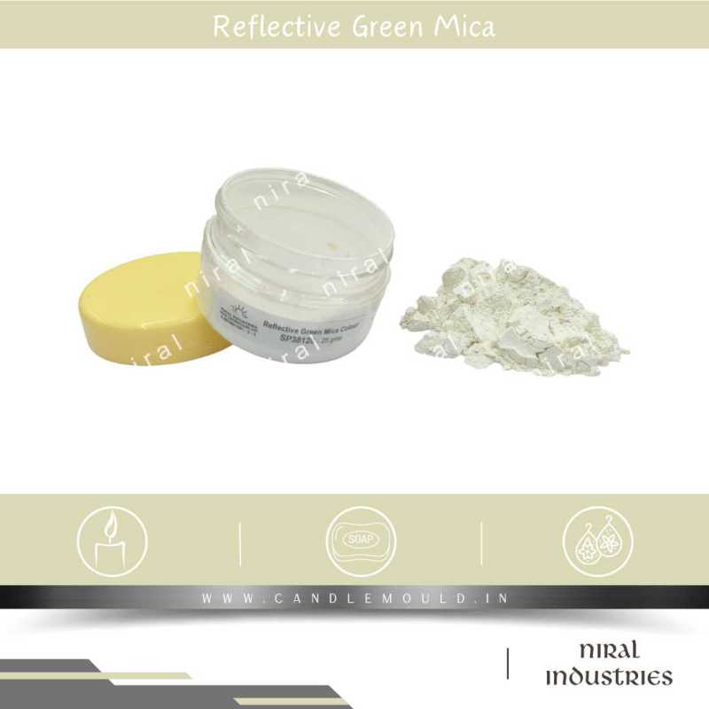 Mica Reflective Green Mica Colour Candle, Soap, Resin Craft Niral Industries