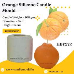 Orange Shape Silicone Mould HBY272, Niral Industries.