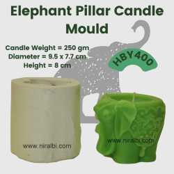 Royal Elephant Silicone Candle Mould HBY400, Niral Industries.