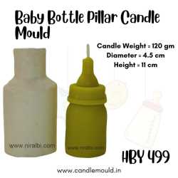 Baby Bottle Silicone Candle Mould HBY499, Niral Industries.
