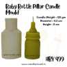 Baby Bottle Silicone Candle Mould HBY499, Niral Industries.