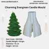 Charming Evergreen Silicone Candle Mold HBY146 , Niral Industries