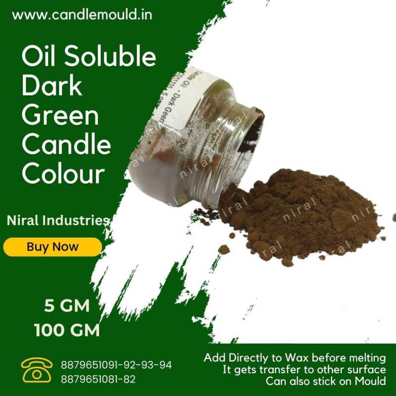 Dark Green Oil Soluble Candle Colour, Niral Industries