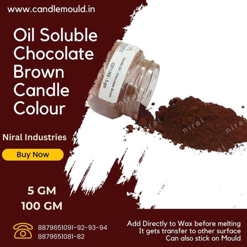 Chocolate Brown Oil Soluble Candle Colour, Niral Industries