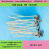 Niral's 4 inch wick - 4B - Paraffin