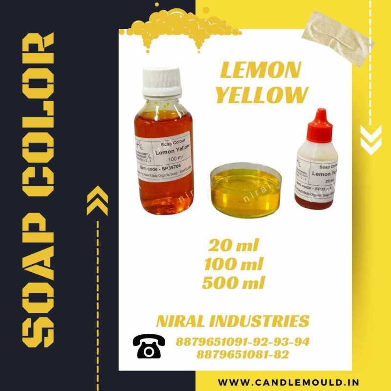 Niral's Lemon Yellow Soap Colour