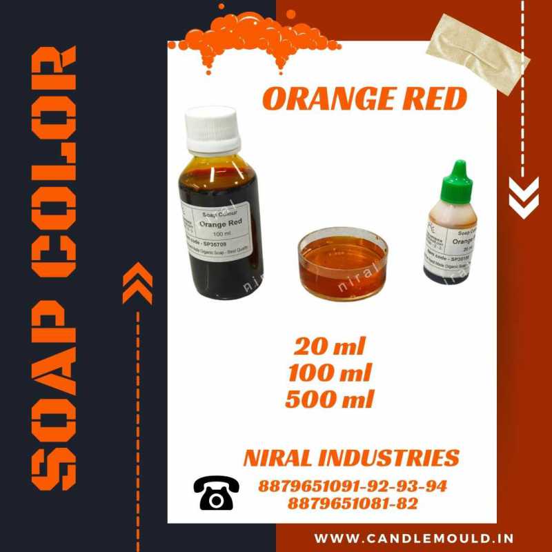 Niral's Orange Red Soap Colour