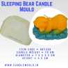 Sleeping Teddy Bear Silicone Candle Mould HBY328, Niral Industries.