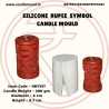 Rupees Wealth Design Pillar Silicone Candle Mould HBY397, Niral Industries