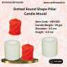 Dotted Round Shape Pillar Candle Mould HBY420, Niral Industries.