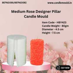 Medium Rose Designer Pillar...