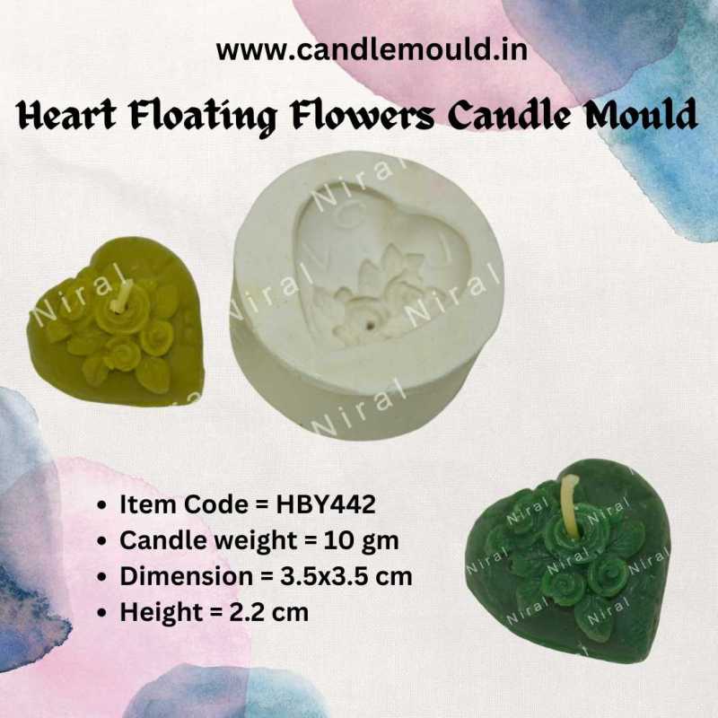 Enchanting Blooms Silicone Candle Mold HBY442, Niral Industries