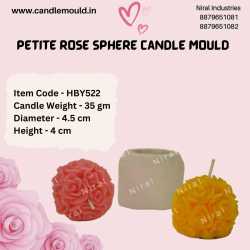 Petite Rose Sphere Candle...