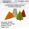 Christmas Tree Pillar Silicone Candle Mould HBY567, Niral Industries.